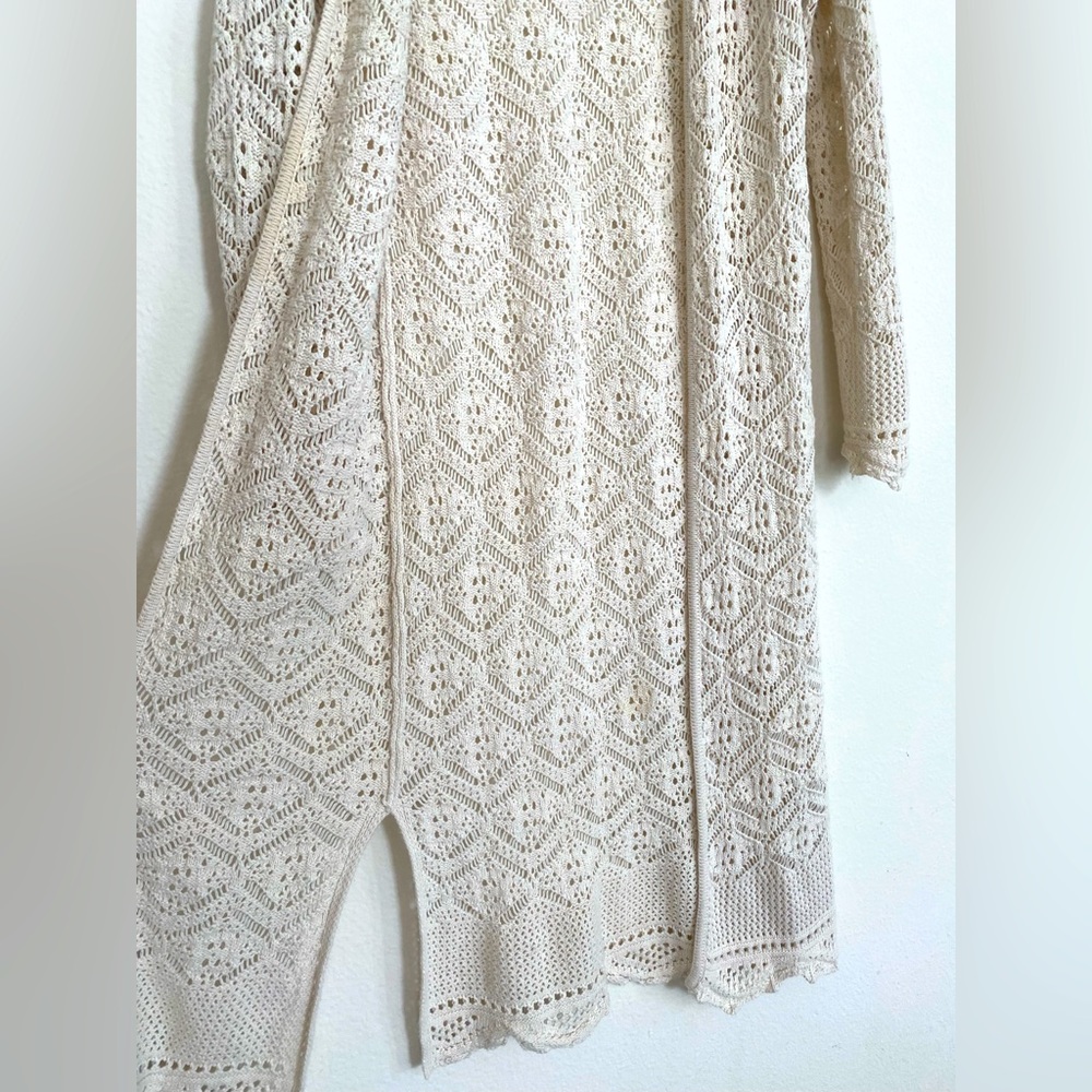 Bohemian Long Sweater off white